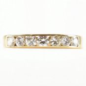 GOLD & DIAMOND HALF ETERNITY RING