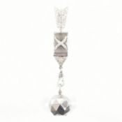 ART DECO UTI PARIS WATCH ON DIAMOND SET ARROW FOB