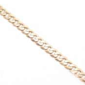 HALLMARKED 9CT GOLD CURB LINK CHAIN BRACELET