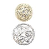 SCANDINAVIAN 830 SILVER BROOCH & KALEVALA KORU BROOCH PIN