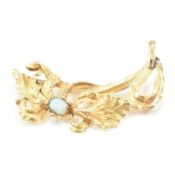 18CT GOLD & OPAL BROOCH PIN