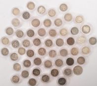 FORTY TWO 925 SILVER QUEEN VICTORIA FOUR & THREE PENCE