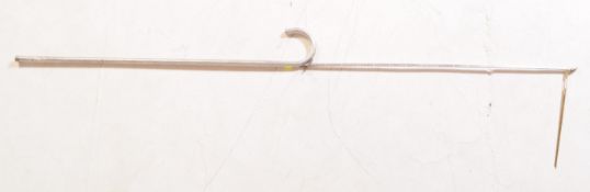 20TH CENTURY METAL HORSE MEASURING WALKING STICK