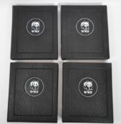 FOUR WWF FIRST DAY COVER STAMP ALBUMS