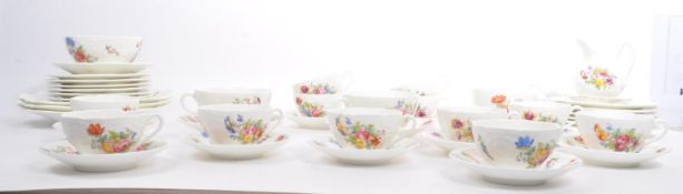 VINTAGE 20TH CENTURY COALPORT & CROWN DERBY TEA SERVICE