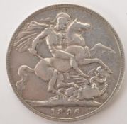 QUEEN VICTORIA 1896 SILVER 925 CROWN COIN