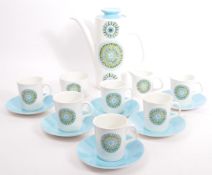 A VINTAGE RETRO 20TH CENTURY COFFEE SET BY J & G MEAKIN