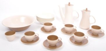 VINTAGE RETRO POOLE POTTERY MUSHROOM TEA FRUIT SERVICE
