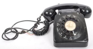 A RETRO VINTAGE 1970'S GPO 706L BLACK CASED TELEPHONE