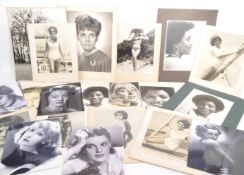 20TH CENTURY BLACK & WHITE PHOTOGRAPHS - ACTRESSES & MODELS