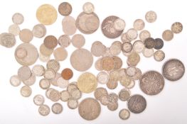 COLLECTION OF 19TH CENTURY & LATER SILVER COINS