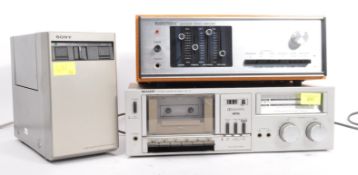 THREE PIECES HI-FI EQUIPMENT - SHARP - SONY - AUDIOTRONIC