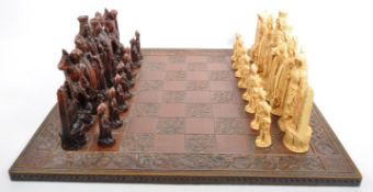 A VINTAGE STUDIO ANNE CARLTON WESTMINSTER ABBEY CHESS SET