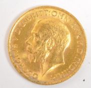KING GEORGE V - GOLD FULL SOVEREIGN COIN