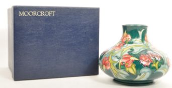 MOORCROFT LEICESTER PATTERN VASE - BOXED