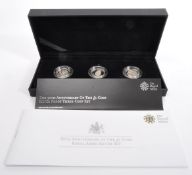 UK SILVER PROOF £1 COIN ANNIVERSARY SET