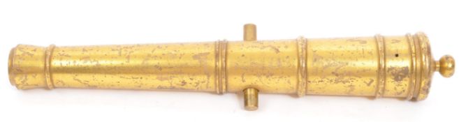 19TH CENTURY BRONZED MODEL SIGNAL CANNON