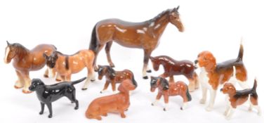 COLLECTION OF VINTAGE 20TH CENTURY BESWICK CERAMIC FIGURES