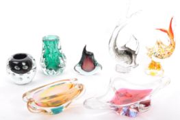COLLECTION OF MID CENTURY GLASS - LISKEARD - CHRIBSKA