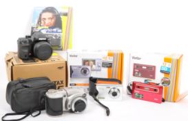 AN ASSORTMENT OF LATE 20TH CENTURY CAMERAS BOXED