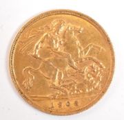 GREAT BRITAIN - KING EDWARD VII GOLD HALF SOVEREIGN COIN