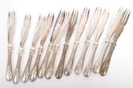 19TH CENTURY CHRISTOFLE SILVER PLATED CUTLERY