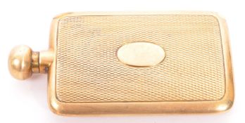 EARLY 20TH CENTURY GILT METAL LADIES SCENT BOTTLE