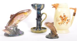 COLLECTION OF MID CENTURY BESWICK PPC & JEMA CERAMICS