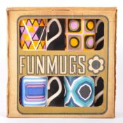 SET OF FOUR VINTAGE RETRO FUN MUGS BY SADLER ENGLAND