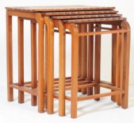 VINTAGE 20TH CENTURY CHINESE QUARTETTO NEST OF TABLES