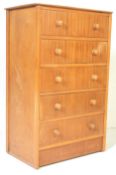RETRO VINTAGE MID 20TH CENTURY VENEERED CHEST OF DRAWERS