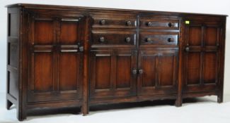 ERCOL - OLD COLONIAL RANGE - BEECH AND ELM SIDEBOARD