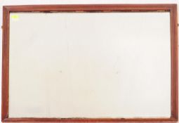 LARGE EARLY 20TH MAHOGANY WALL MIRROR