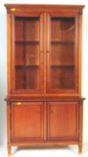 A VICTORIAN STYLE MAHOGANY DRESSER CABINET BOOKCASE