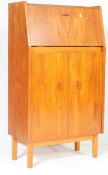 A RETRO VINTAGE MID 20TH CENTURY TEAK DRINKS COCKTAIL CABINET