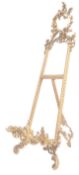 20TH CENTURY ART NOUVEAU GILT METAL PAINTING EASEL STAND
