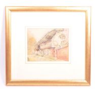 1930S WILLIAM CLARK BRISTOL SAVAGES WATERCOLOUR