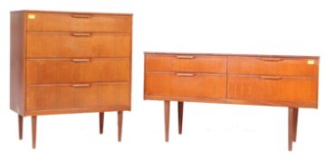 AUSTINSUITE PEDESTAL CHEST & LOW DRESSING TABLE UNIT