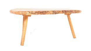 RETRO VINTAGE LIVING EDGE PLANKED COFFEE TABLE