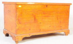 19TH CENTURY VICTORIAN PINE BLANKET BOX / CHEST