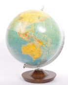 LARGE VINTAGE POLITICAL TABLE TOP GLOBE