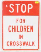 20TH CENTURY METAL INDUSTRIAL ADVERTISING ENAMELLED ROAD SIGN