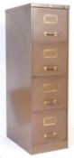MID CENTURY INDUSTRIAL METAL GREY PAINTED FILING CABINET