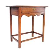 18TH CENTURY GEORGE III OAK LOWBOY WRITING TABLE DESK