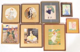 EARLY 20TH CENTURY 1920S EMBROIDERED SILKS