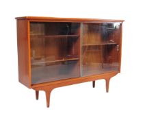 A RETRO VINTAGE MID 20TH CENTURY TEAK BOOKCASE