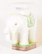 20TH CENTURY CERAMIC ELEPHANT JARDINERE