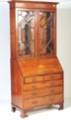 EDWARDIAN MAHOGANY INLAID BUREAU BOOKCASE SECRETAIRE