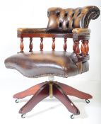 LATE 20TH CENTURY CAPTAINS OFFICE CHAIR BY MEKANIKK OF FINLAND