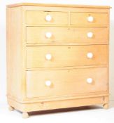 VICTORIAN 19TH CENTURY PINE CHEST OF DRAWERS